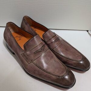 Santoni Leather Loafers